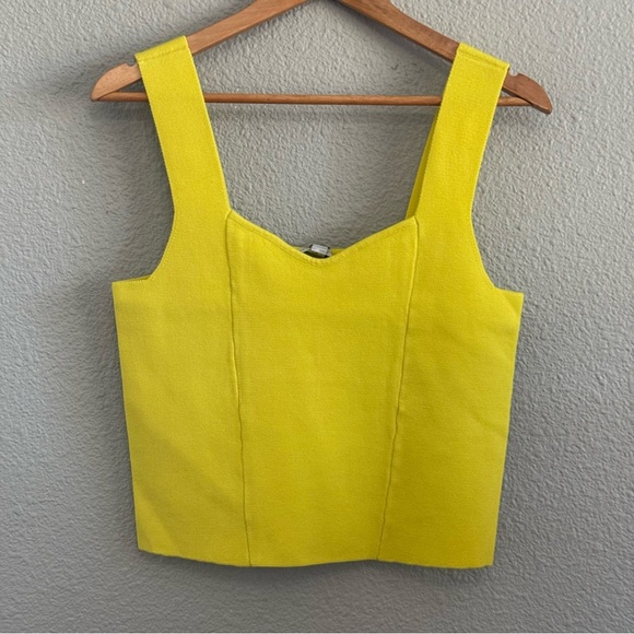 Current Air Sweetheart Knit Tank NWT in Lemon - Picture 2 of 5